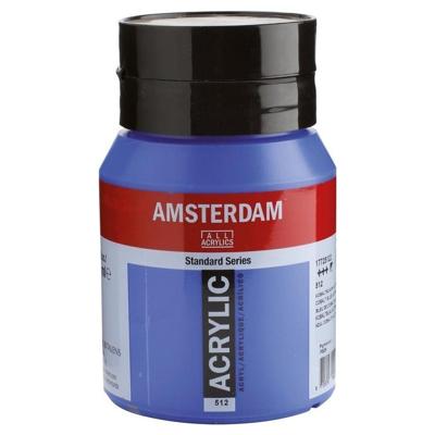 Royal Talens Amsterdam Acrylverf 500 ml - Kobaltblauw Ultramarine 512