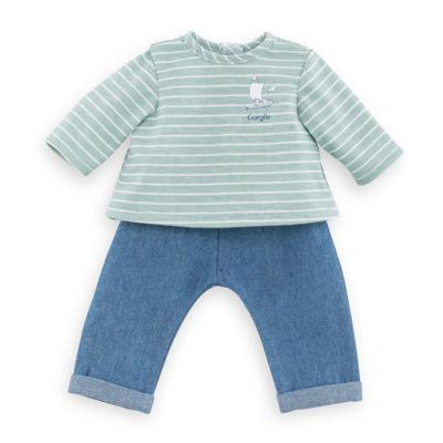Corolle mon grand poupon - poppen broek met shirt, 36cm