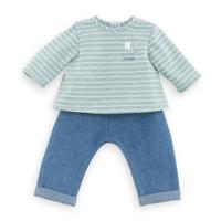 Corolle mon grand poupon - poppen broek met shirt, 36cm - thumbnail