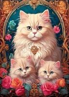 The Cat Trio Puzzel 300 stukjes - thumbnail