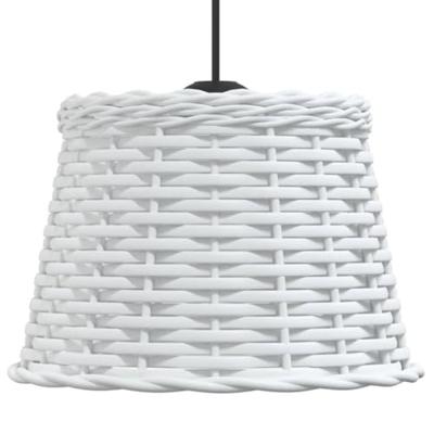 VidaXL Plafondlampenkap ø25x17 cm wicker wit