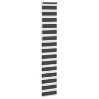 Zebra rolgordijn 40x230 cm stofbreedte 35,9 cm zwart - thumbnail