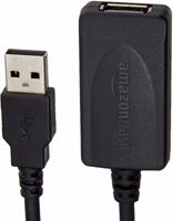 Amazon Basics - Actieve repeater-/aansluitkabel, USB Type-A-stekker naar USB Type-A-aansluiting, USB 2.0, 9,75 m, zwart - thumbnail