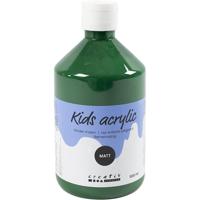 Creativ Company Acrylverf mat, donkergroen, 500 ml/ 1 fles - thumbnail