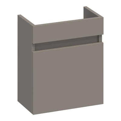 Brauer Joy Fonteinkast - 40 cm - met 1 Deur Greeploos Rechtsdraaiend - Mat Taupe