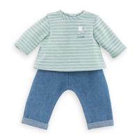Corolle mon grand poupon - poppen broek met shirt, 36cm - thumbnail