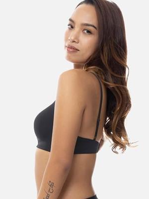 Voorgevormde BH zonder beugel - Soft Bh - Comfortabele T-shirt bh met dunne bandjes - 70A - Zwart - 70A - 70A - 70A - 70A - 70A - 70A - 70A