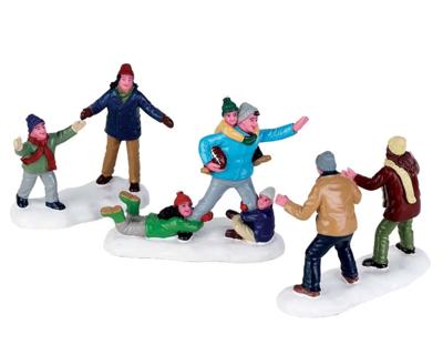 Lemax family football s/3 kerstdorp figuur type 6 2017