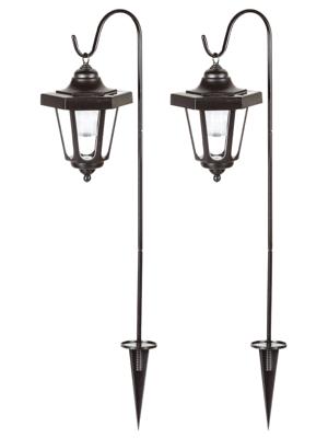 Smartwares Solar-paalverlichting 0,12 W zwart 2 st GOS-001-DB