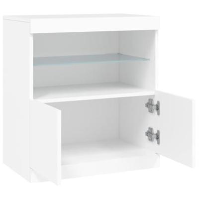 Dressoir met LED-verlichting 60x37x67 cm wit Dressoir met LED-verlichting 60x37x67 cm wit