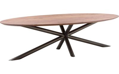 Goossens Excellent Eettafel Gs-1302, Ovaal 300 x 130 cm