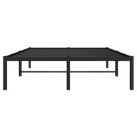 Bedframe metaal zwart 120x190 cm - thumbnail