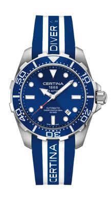 Horlogeband Certina C0134071704100 / C610018006 Rubber Blauw 21mm Horlogeband Certina C0134071704100 / C610018006 Rubber Blauw 21mm