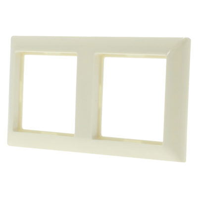 Jung System 55 Afdekraam | Inbouw | 2-voudig | Crème - 66.002.22