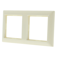 Jung System 55 Afdekraam | Inbouw | 2-voudig | Crème - 66.002.22 - thumbnail