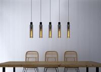 Lucide ORLANDO - Hanglamp - 5xE27 - Fumé - thumbnail
