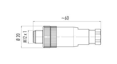 binder 99-0429-43-04 Sensor/actuator connector, niet geassembleerd M12 Aantal polen (sensoren): 4 Stekker, recht 1 stuk(s)