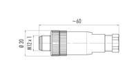 binder 99-0429-43-04 Sensor/actuator connector, niet geassembleerd M12 Aantal polen (sensoren): 4 Stekker, recht 1 stuk(s) - thumbnail