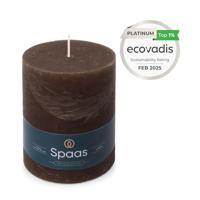 Kaars rustiek 100/130 mm donkerbruin Spaas - Spaas - thumbnail