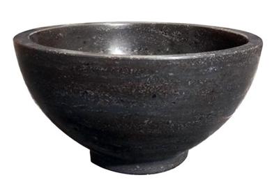 Wiesbaden Raw waskom rond 20x11 cm hardsteen gezoet 39.3510