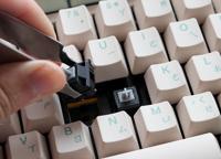 Ducky one 3 matcha tkl mechanisch toetsenbord (crème, us lay-out (qwerty), cherry mx blue, 80% (tkl) , pbt double shot, hot swap) - thumbnail