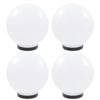 VidaXL Led-bollampen 4 st rond 25 cm pmma - thumbnail