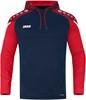 JAKO 6722 Sweater Met Kap Performance - Marine/Rood - XL - thumbnail