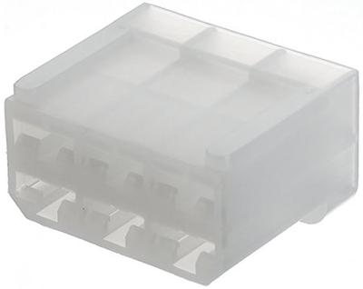 TE Connectivity 163007 Female behuizing (kabel) FASTIN-FASTON Totaal aantal polen: 8 Rastermaat: 9.10 mm Inhoud: 1 stuk(s)