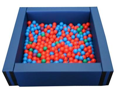 SWIMMING POOL SQUARE FILL BALLS, 150X150X40CM HIGH X 15CM WIDTH