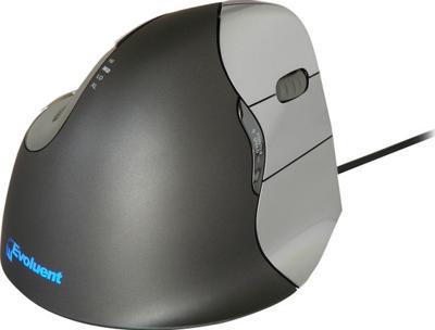 Evoluent Vertical Mouse 4 VM4R Ergonomische muis USB Optisch Zwart, Zilver 6 Toetsen 2800 dpi Ergonomisch