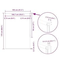 VidaXL Rolgordijn 105x175 cm verduisterend stofbreedte 100,7 cm - thumbnail