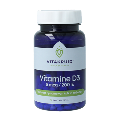 Vitamine D3 5 mcg / 200 IE 240 Tabletten