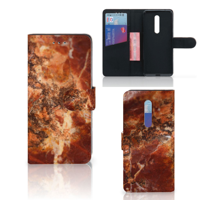 Xiaomi Mi 9T Pro Bookcase Marmer Bruin - thumbnail