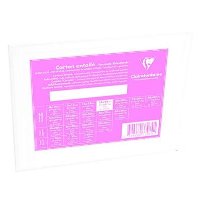 Canvas board clairefontaine 18x24cm 3mm wit