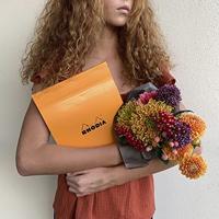 Schrijfblok rhodia a4 lijn 80vel 80gr or | 5 stuks - thumbnail