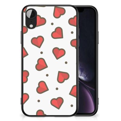 Apple iPhone XR Back Case Hearts