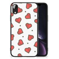 Apple iPhone XR Back Case Hearts - thumbnail