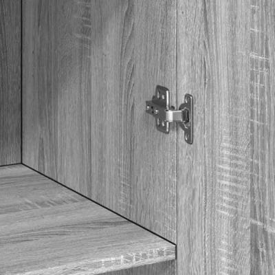 Opbergkast 70x42,5x225 cm bewerkt hout grijs sonoma eikenkleur