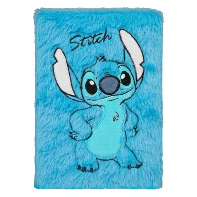 Disney Stitch Pluche Notieboekje A5 Blauw Disney Stitch Pluche Notieboekje A5 Blauw
