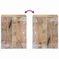 Badkamerwandkast 38x33,5x48 cm massief mangohout - thumbnail