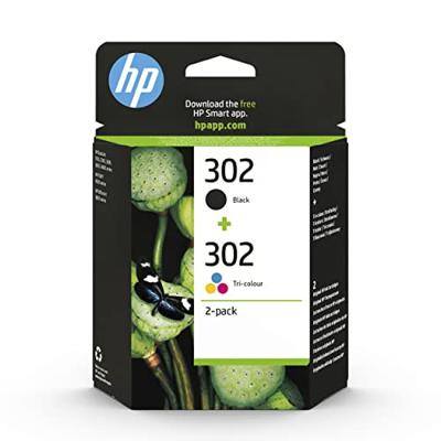HP 302 originele zwarte/drie-kleuren inktcartridges, 2-pack - thumbnail