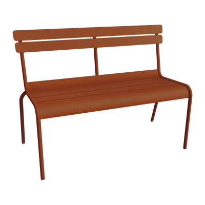 Fermob Luxembourg tuinbank met rugleuning Candied orange