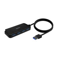 AISENS - A106-0714 - Hub USB 3.0, type A/M-4XType A/H, zwart, 60 cm - thumbnail