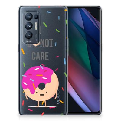 OPPO Find X3 Neo | Siliconen Case | Donut Roze OPPO Find X3 Neo | Siliconen Case | Donut Roze