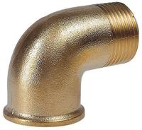 Messing knie - 1/2 Buitendraad x Binnendraad - thumbnail