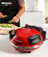 Ariete Pizzaoven Da Gennaro 1200 W Rood en zwart - thumbnail