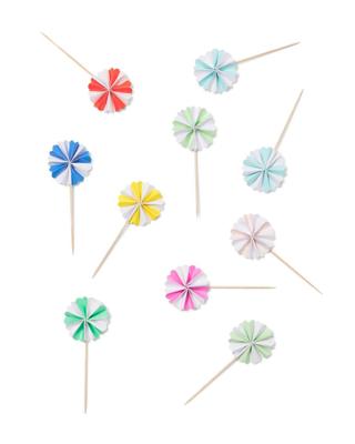 HEMA Cocktailprikker waaier - 15 stuks (multicolor)
