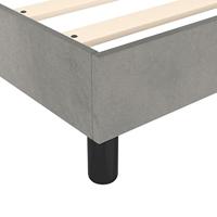 Boxspring bed 80x200 cm fluweel lichtgrijs - thumbnail
