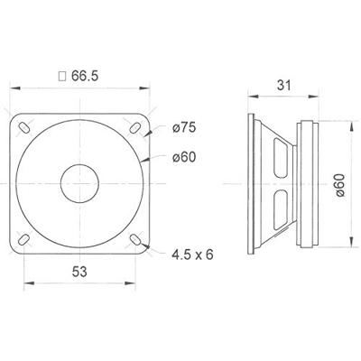 Visaton FRS 7 - 8 Ohm 2.5 inch fullrange speaker Visaton FRS 7 - 8 Ohm 2.5 inch fullrange speaker