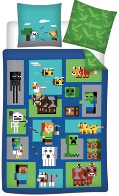 Minecraft Dekbedovertrek Play - 140 x 200 cm - Katoen